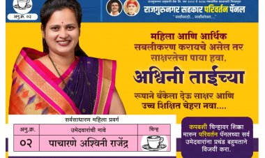 राजगुरूनगर सहकार परिवर्तन पॅनलच्या महिला उमेदवार अश्विनी पाचारणे यांना सभासदांचा उत्स्फूर्त  प्रतिसाद, आता निवडणुक अजूनच सोपी होणार...!