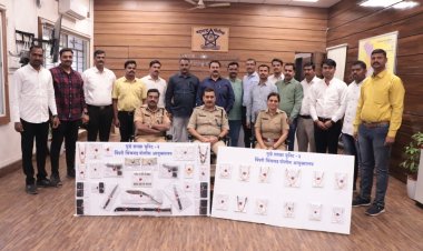 पिंपरी चिंचवड आयुक्तालयाच्या गुन्हे शाखा युनिट ३ कडुन दरोड्यातील आरोपीना अटक, त्यांच्याकडून तब्बल १२ गुन्ह्यांची उकल करण्यास पोलिसांना यश.....!