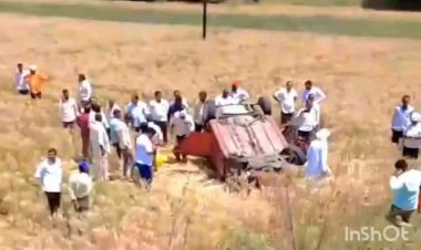 निलंगा तालुक्यातील औरादशहाजानी महामार्गावर भीषण अपघात.! चौघांचा मृत्यू तर २ गंभीर...