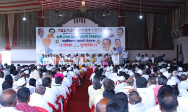 कृषी उत्पन्न बाजार समिती निवडणूक रणसंग्राम.! महाविकास आघाडीने फोडला प्रचाराचा नारळ...