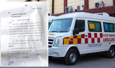 उपासमारीने कुटुंब उघड्यावर.! १०२ अंबुलन्स ड्रायव्हरचे  मुख्य कार्यकारी अधिकारी यांना निवेदन...