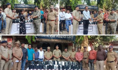 हरवलेले 88 मोबाईल शोधून नागरिकांना केले परत,  गोंदिया पोलिसांची विशेष कामगिरी...