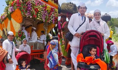 ११ महिन्याच्या मुली सोबत आळंदी ते पंढरपूर पायवारी, वारीतच वाढदिवस केला साजरा...