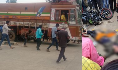 बोरवेल खोदणाऱ्या ट्रकची दुचाकीला धडक.! दुचाकीस्वार जागीच ठार...