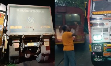 रेती वाहतूक करणाऱ्या टिप्पर मुळे, नागरिकांचे जीव धोक्यात...