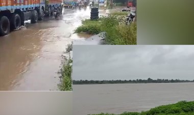 गोंदिया जिल्ह्यात ३ दिवसापासूनच्या सलग पावसाने नदी नाल्यां तुडुंब,  नागरिकांना सतर्कतेचा इशारा...