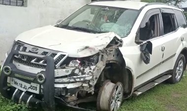 विळेगाव - अचवला दरम्यान भरधाव वेगात कार व मोटारसायकलची समोरासमोर धडक; दोन ठार दोन गंभीर..