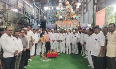 अधिकारी - कामगारांनी साखर कारखान्याचे आधुनिक तंत्रज्ञान आत्मसात करून, कमी दिवसात जास्तीत जास्त गाळप करावे : श्रीराम शेटे