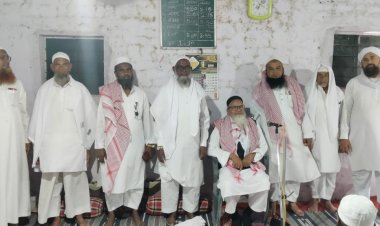 मदरसा गुलशने उम्मे कुलसुम रजि ल्लिबनात येथे हज यात्रे करूचा सत्कार...