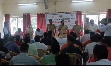 रोटरी क्लब, कुरकुंभ दौंड पोलीस व  बारामती RTO यांच्या संयुक्त विद्यमाने जीव सुरक्षा अभियान...