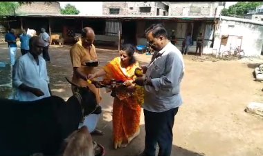 पांढरकवडा येथे पुरुषोत्तम मासानिमित्त मोठ्या प्रमाणात गोदान...