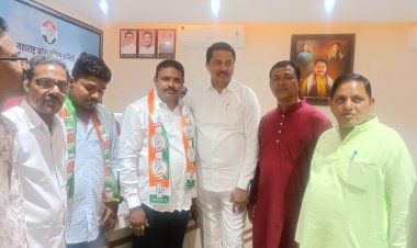 कृषी उत्पन्न बाजार समिती संचालक व युवा उद्योजक हरिष बन्सोड यांचा कांग्रेस पक्षात प्रवेश...