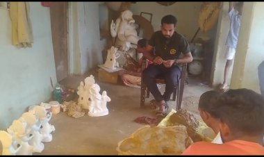 ग्राम पालांदूरच्या कुंभारपुरीत अवतरले कान्हा अनं गणेशजी...