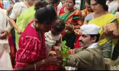 माजी मंत्री परिणय फुके याना गोंदियातील हजारो महिलांनी राखी बांधत केली ओवाळणी...