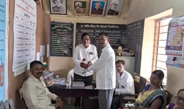 पालखेड विद्यालयात मान्यवरांकडून, शिक्षक दिनानिमित्त शिक्षकांचा सत्कार...