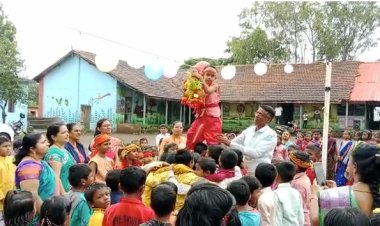 जानोरी जिल्हा परिषद शाळेत दहीहंडी उत्सव उत्साहात साजरा...