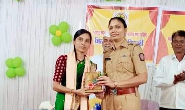 पोलीस पाटील रोहिणी वडजे यांचा; नवदुर्गा पुरस्काराने सन्मान...