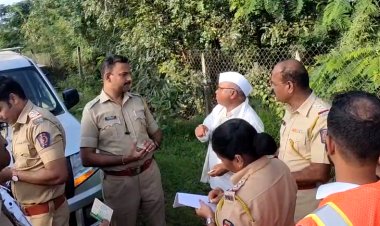 कोटंबी घाटात अपघातस्थळांची अधिकारी वर्गाकडून पाहणी...