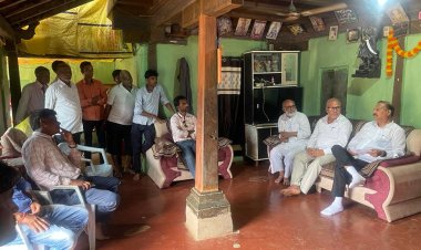 आ. चंद्रीकापूरे यांची मृतक लंजे दाम्पत्यांच्या कुटुंबाला सात्वना भेट...