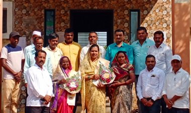 खडक सुकेने ग्रामपंचायतच्या सरपंचपदी सुनीता वाघ तर उपसरपंच पदी मुक्ता गणोरे...