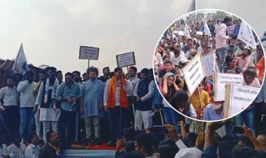 वंचित बहुजन आघाडी प्रणित सम्यक विद्यार्थी संघटनेच्यावतीन, कंत्राटी भरती विरोधात आंदोलन...