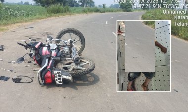 पाटणबोरी येथे मोटारसायकलचा भीषण अपघात; ३ वर्षाचा बालक जागीच ठार...