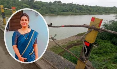 पुलावरील कठड्या अभावी महिलेने गमावला जीव...