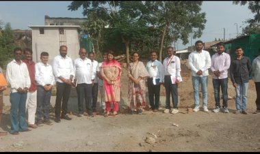 वलखेड येथे मुख्य कार्यकारी अधिकारी आशिष मित्तल यांची भेट...