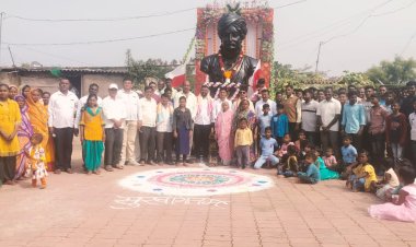 खडक सुकेणे येथे आद्य क्रांतिवीर राघोजी भांगरे जयंती उत्साह...