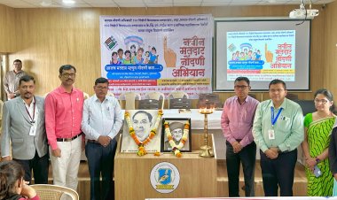 के.व्ही.एन. नाईक विद्यालयात विशेष संक्षिप्त पुनरीक्षण मोहीम 2023 अंतर्गत, नव मतदार नोंदणी अभियान...