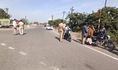 वाहतुक शिस्तीसाठी ट्राफिक पोलिस रस्त्यावर, नियम मोडणार्‍या वाहन चालकांवर कारवाई...