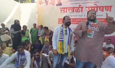 पुसद नगरपरिषद समोर बसलेल्या साखळी उपोषणाला सामान्य जनतेसह पक्ष संघटनाचा पाठिंबा