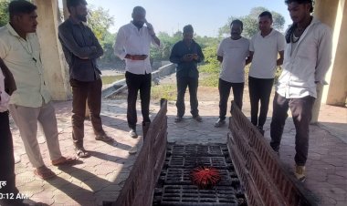 वलखेड येथे अज्ञातांकडून स्मशानभूमीवर अघोरी पूजा विधि...