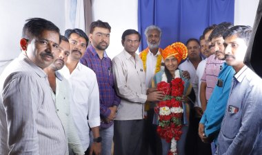 पुजा कासले झाली महसूल विभागात तलाठी.! मानखेड ग्रामस्थांकडून सत्कार...