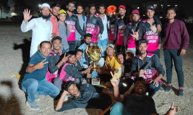 खाडगाव येथे भव्य गाव वाईज ३२  संघ आणि १६ बक्षीसे क्रिकेट स्पर्धेत; किनगाव संघाने पटकावले पहिले बक्षीस..