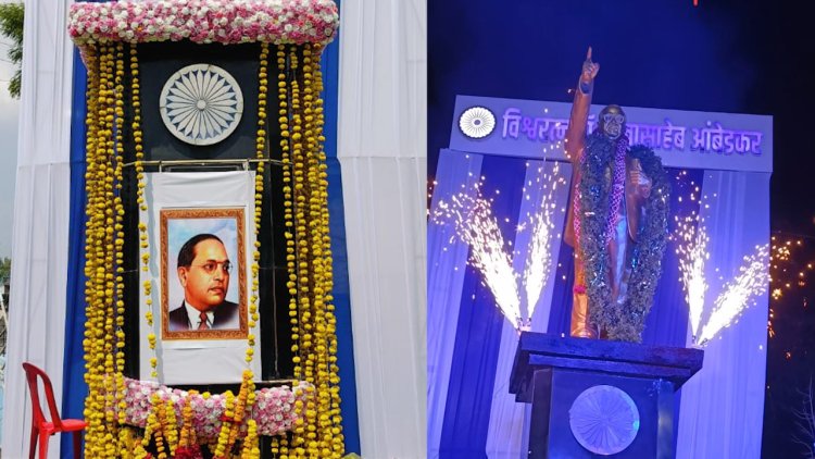 सम्राट मित्र मंडळाच्यावतीने मध्यरात्री 133 तोफांची सलामी देऊन बाबासाहेबांना अभिवादन...