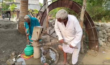 शहापूर गावात रोहित्रजळल्याने सात दिवसापासून पाणीबानी.! उकाड्यान नागरिक हैराण...
