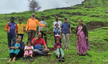 स्वराज्य संवर्धन बहुद्देशीय संस्थेच्यावतीने;  न्याहरी माता डोंगरावर वृक्षारोपण...