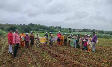 कृषी सहाय्यक यांच्याकडून जांबुटके येथे महिला शेती शाळेच्या तिसऱ्यावर्गाचे आयोजन