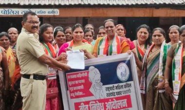 उरण व शिळफाटा येथील महिला अत्याचाराच्या घटनेविरोधात; तहसिलदार मुकेश कांबळे यांना निवेदन...