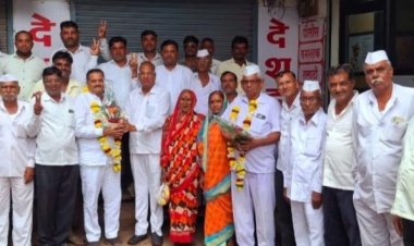 लोखंडेवाडी सोसायटी अध्यक्षपदी गंगाधर लोखंडे यांची बिनविरोध निवड...