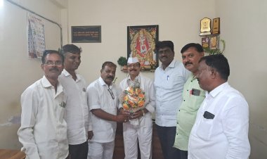 राजेंद्र गांगुर्डे यांचा दिंडोरी तालुका पत्रकार संघाच्यावतीने सत्कार...