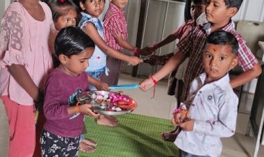 श्री ईशान्येश्‍वर स्कूलमध्ये रक्षाबंधन साजरा