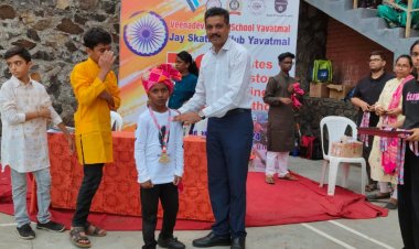 यवतमाळच्या ७४ स्केटिंग खेळाडूचा विक्रम...