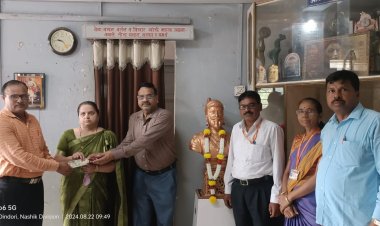 जनता इंग्लिश स्कुलचे माजी विद्यार्थी कै. रवींद्र अग्नीहोत्री यांच्या स्मरणार्थ ११ हजाराची देणगी...