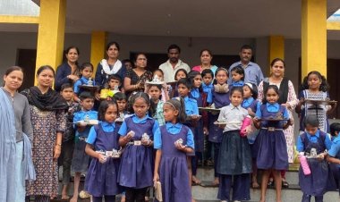 गणेश मूर्ती बनविण्याची कार्यशाळा संपन्न.! आनंददायी व दप्तर मुक्त शनिवार अंतर्गत...