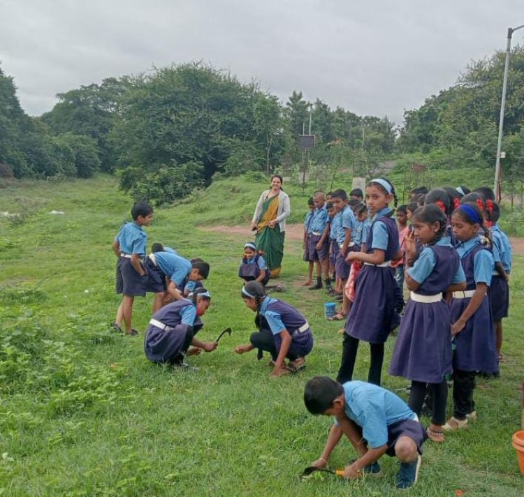 जानोरी शाळेतर्फे सीडबॉल उपक्रम...