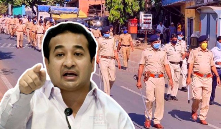 भाजप आमदार नितेश राणेंची भर सभेत पोलिसांना धमकी? पोलिसांनो मस्ती कराल तर... मी डायरेक्ट कार्यक्रम करतो...