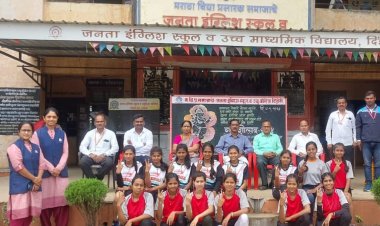 जिल्हास्तरीय शालेय हँडबॉल स्पर्धेत दिंडोरी जनता ज्यू कॉलेज संघाचे यश