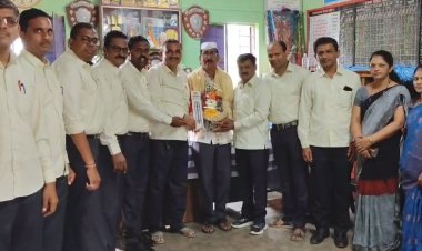 शाळेतील शिक्षकांनी व विद्यार्थ्यांनी केलेला सत्कार लाख मोलाचा - आप्पासाहेब थोरात